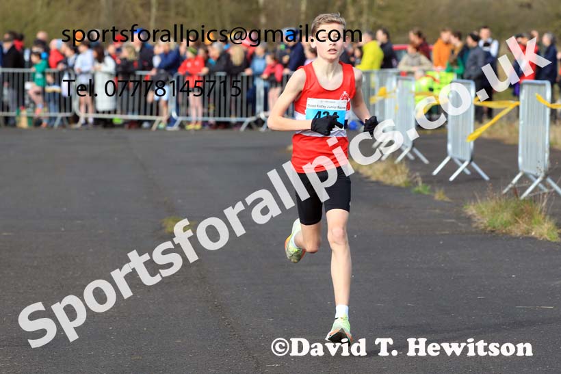 Boys and Girls Under-15s 2023 Elswick Harriers Road Relays, Albamarle Barrack Airfield, Ouston, Northumberland. Photo: David T. Hewitson/Sports for All Pics